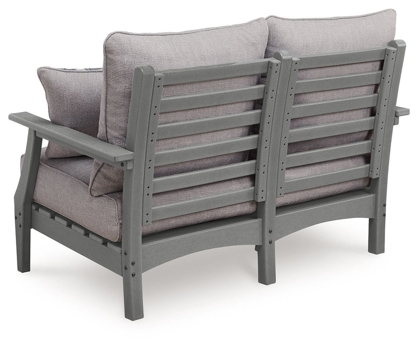 Cove Beach - Loveseat With Cushion - Gray - Tallahassee Discount Furniture (FL)