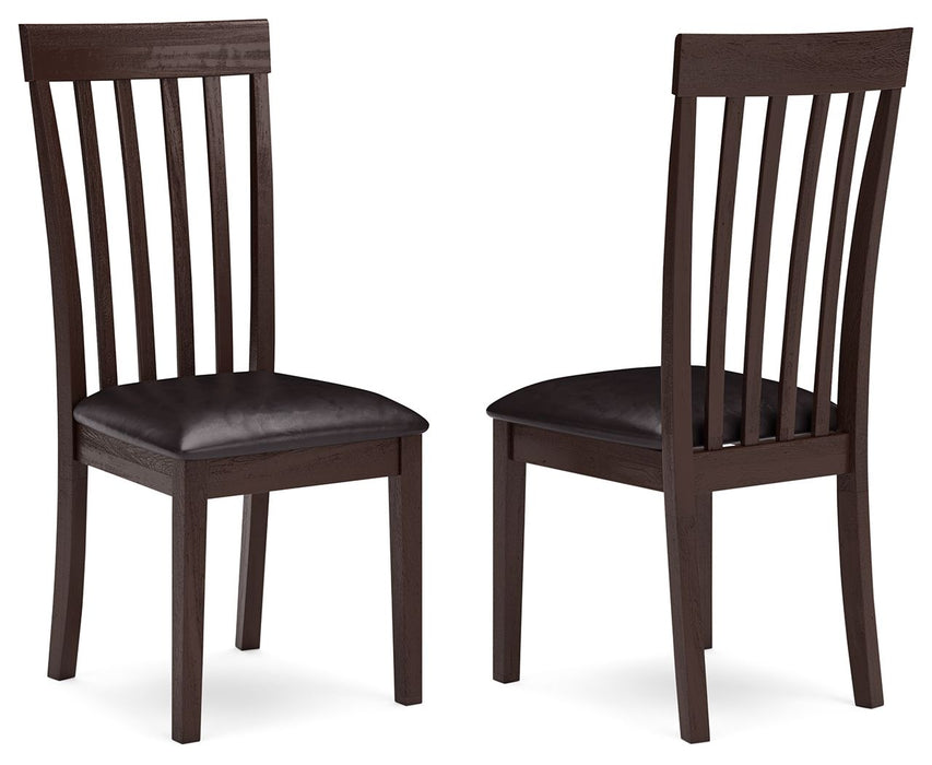Hammis - Dining UPH Side Chair (Set of 2) - Dark Brown - Tallahassee Discount Furniture (FL)