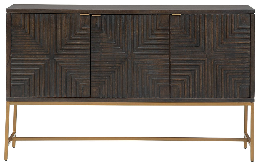 Elinmore - Brown / Gold Finish - Accent Cabinet - Tallahassee Discount Furniture (FL)