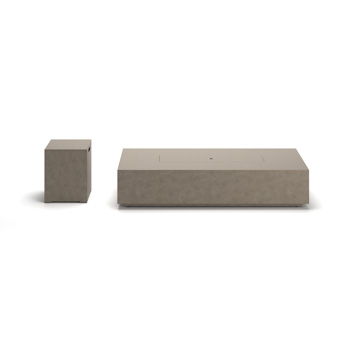 Midnight Mountain - Rectangular Fire Pit With Tank Cover - Light Brown - Tallahassee Discount Furniture (FL)