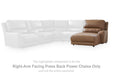 DeepWakes - RAF Press Back Power Chaise - Caramel - Tallahassee Discount Furniture (FL)