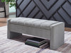 Akselman - Gray - Storage Bench - Tallahassee Discount Furniture (FL)