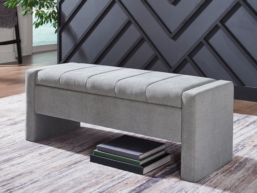 Akselman - Gray - Storage Bench - Tallahassee Discount Furniture (FL)