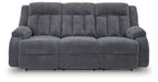 Observation - Steel - Reclining Power Sofa With Drop Down Table - Tallahassee Discount Furniture (FL)