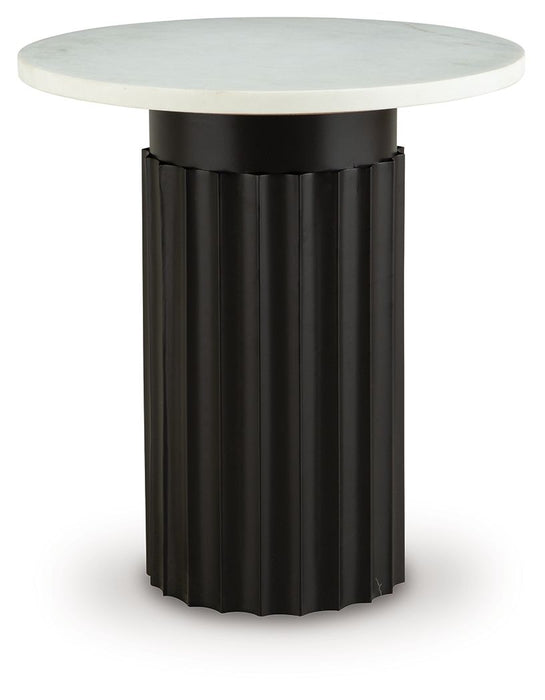 Wainstone - Black / White - Accent Table - Tallahassee Discount Furniture (FL)