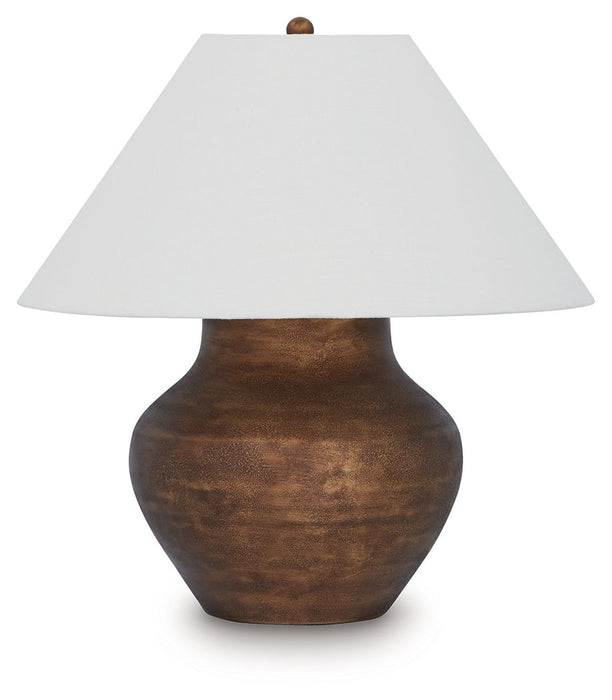 Whitham - Metal Table Lamp - Antique Copper Finish - Tallahassee Discount Furniture (FL)