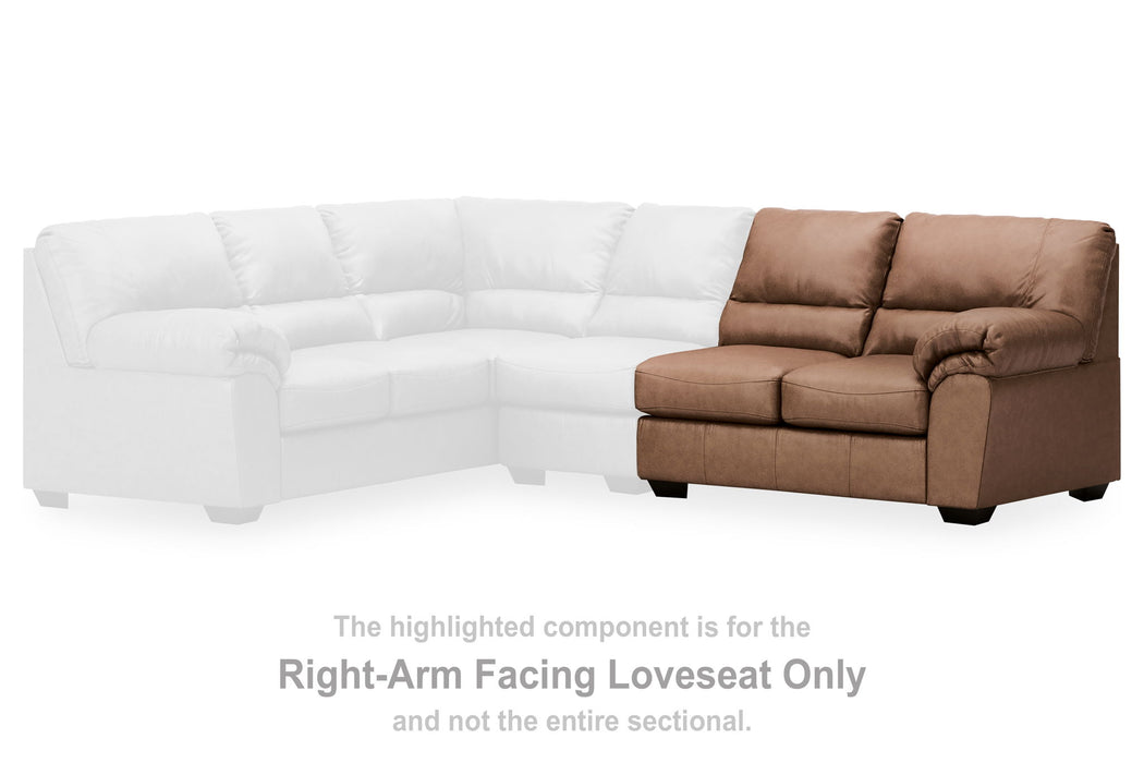 WillowBend - Caramel - RAF Loveseat - Tallahassee Discount Furniture (FL)