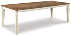 Realyn - Rectangular Dining Room Extension Table - Chipped White - Tallahassee Discount Furniture (FL)