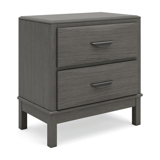 Mazing - Two Drawer Night Stand - Gray - Tallahassee Discount Furniture (FL)