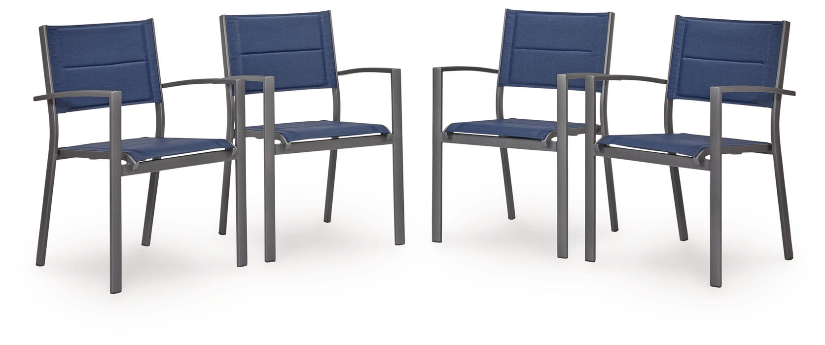 Rocky Creek - Sling Arm Chair (Set of 4) - Blue / Gray - Tallahassee Discount Furniture (FL)