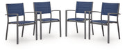 Rocky Creek - Sling Arm Chair (Set of 4) - Blue / Gray - Tallahassee Discount Furniture (FL)