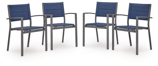 Rocky Creek - Sling Arm Chair (Set of 4) - Blue / Gray - Tallahassee Discount Furniture (FL)