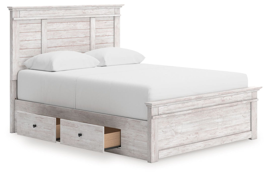 Makidern - Panel Storage Bed With Under Bed Storage Unit - Tallahassee Discount Furniture (FL)
