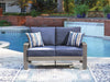 Half Moon Beach - Loveseat With Cushion - Blue / Gray - Tallahassee Discount Furniture (FL)
