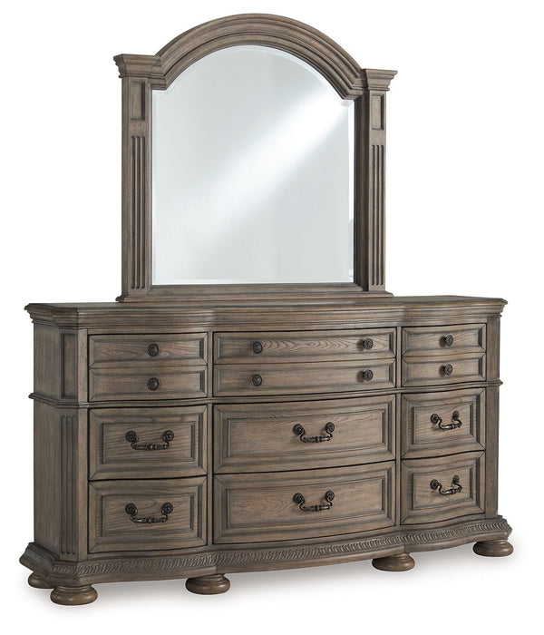 Ardenfield - Light Brown - Dresser And Mirror - Tallahassee Discount Furniture (FL)
