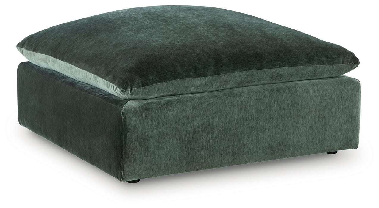 Carriage View - Oversized Accent Ottoman - Jade - Tallahassee Discount Furniture (FL)