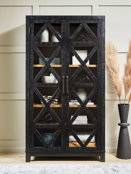 Christop - Accent Cabinet - Black / Brown - Tallahassee Discount Furniture (FL)