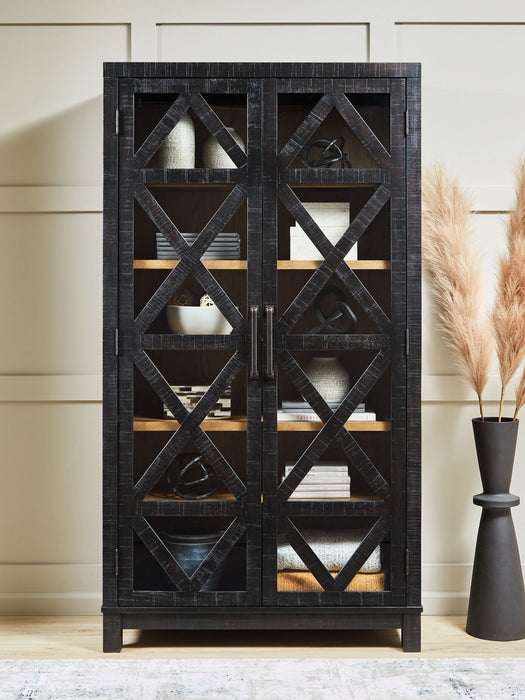 Christop - Accent Cabinet - Black / Brown - Tallahassee Discount Furniture (FL)