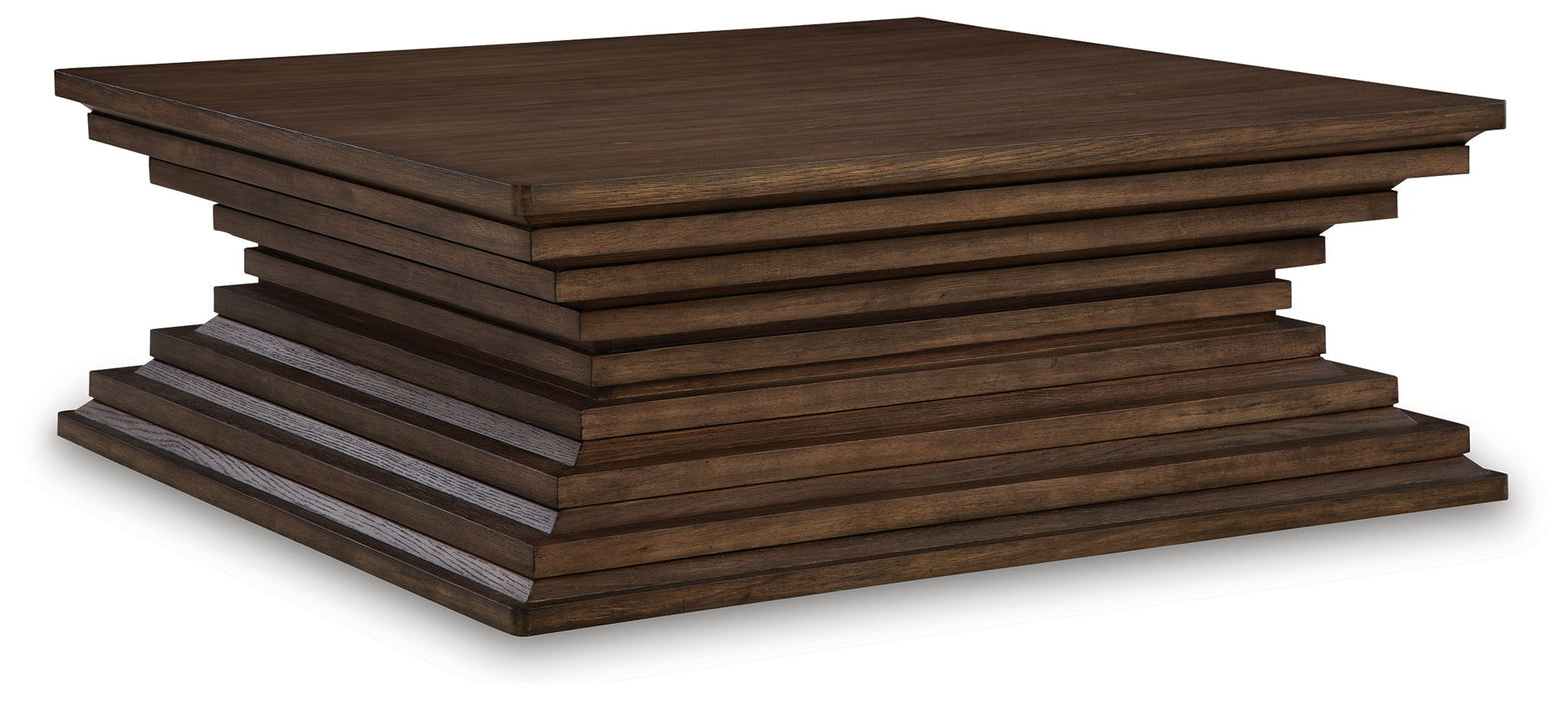 Hannodream - Warm Brown - Square Cocktail Table - Tallahassee Discount Furniture (FL)
