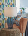 Tallow - Glass Table Lamp - Blue - Tallahassee Discount Furniture (FL)