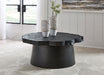 Wimbell - Black - Round Cocktail Table - Tallahassee Discount Furniture (FL)