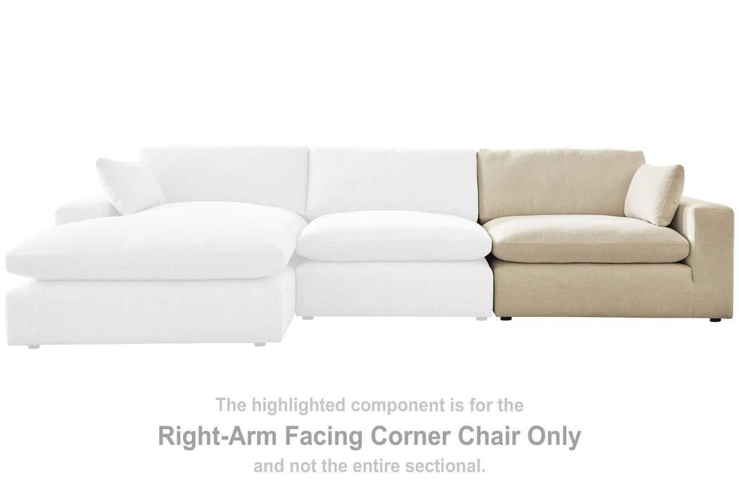 Elyza - RAF Corner Chair - Linen - Tallahassee Discount Furniture (FL)