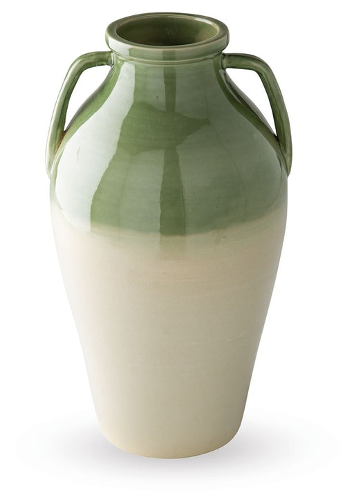 Andorbury - Vase - Green / Beige - Tallahassee Discount Furniture (FL)