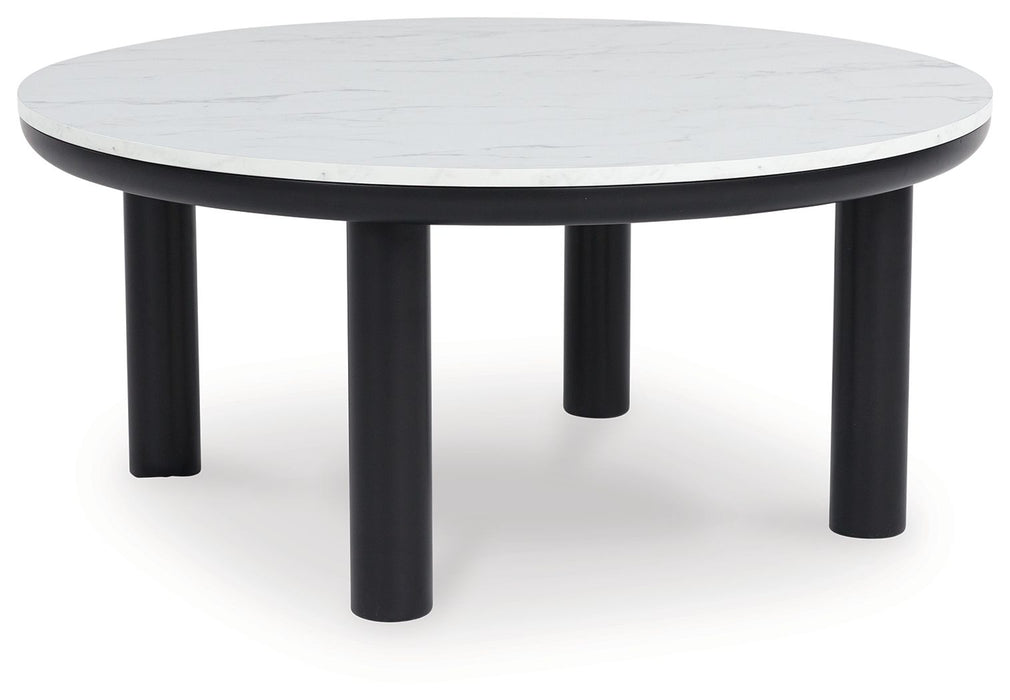 Xandrum - Black / White - Occasional Table Set (Set of 3) - Tallahassee Discount Furniture (FL)