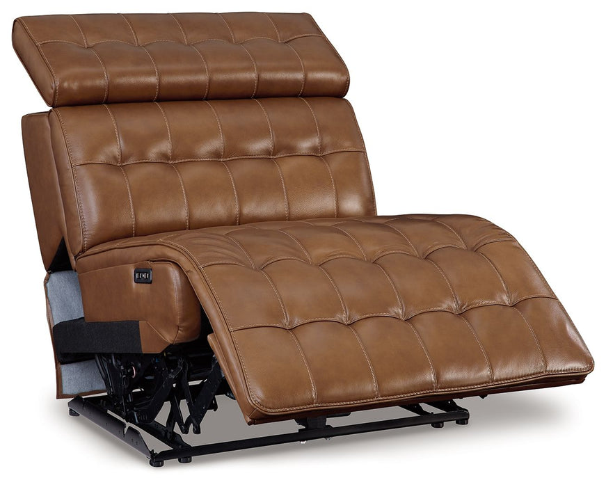 Temmpton - Chocolate - Power Armless Recliner With Adj Headrest - Tallahassee Discount Furniture (FL)