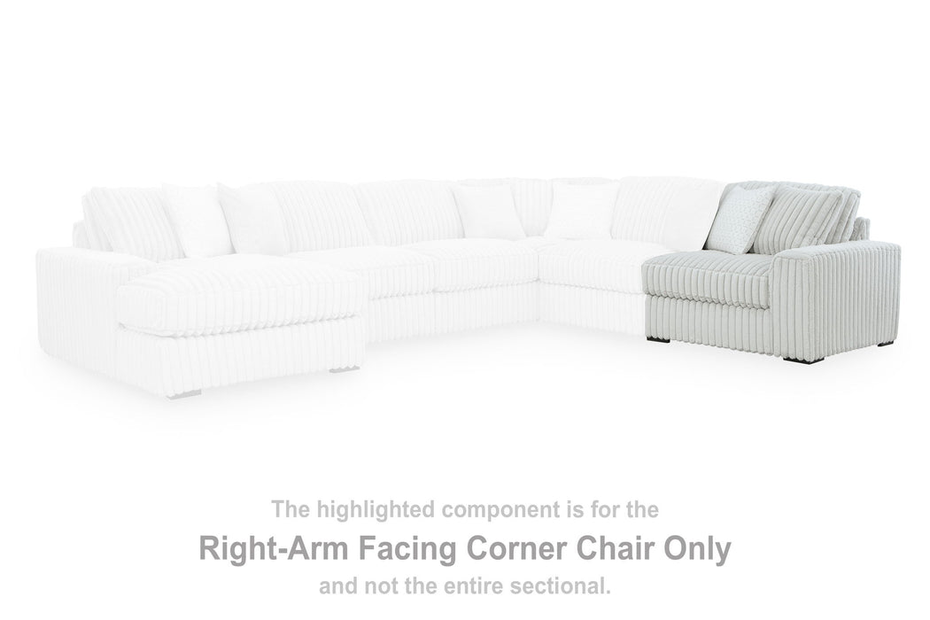 Stupendous - RAF Corner Chair - Alloy - Tallahassee Discount Furniture (FL)