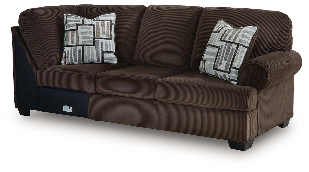 Kimlee - Chocolate - RAF Sofa - Tallahassee Discount Furniture (FL)