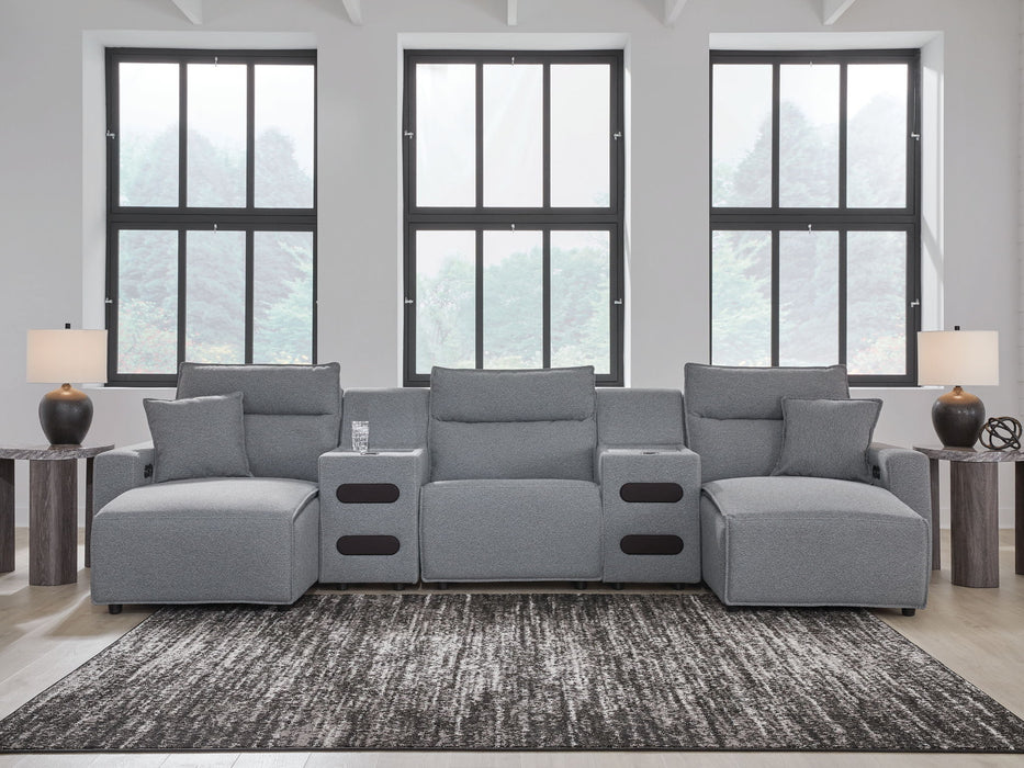 ModMax II - Salt And Pepper - Reclining Sectional - Tallahassee Discount Furniture (FL)