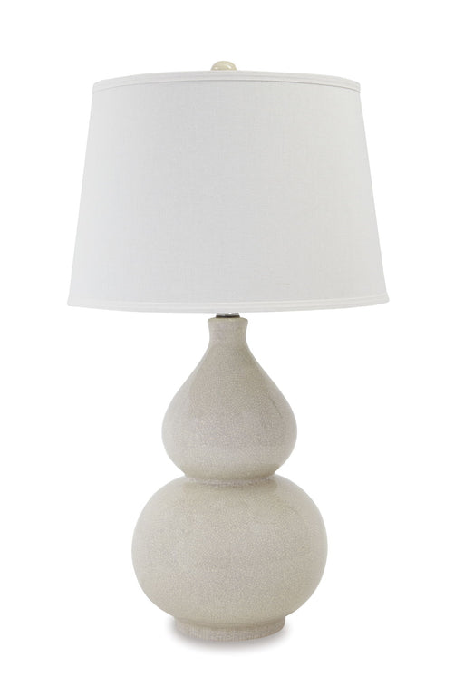 Saffi - Ceramic Table Lamp  - Cream - Tallahassee Discount Furniture (FL)
