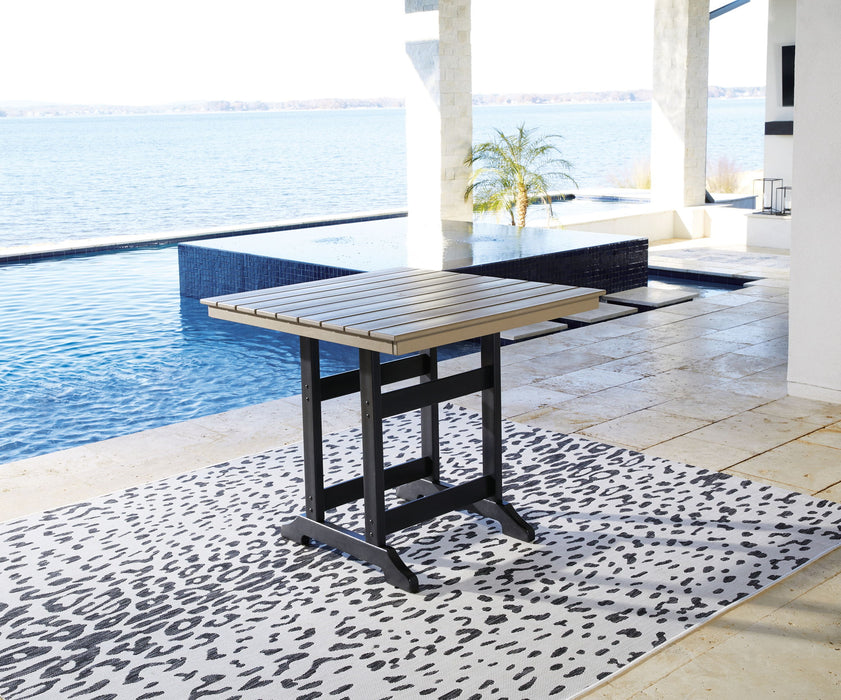 Fairen Trail - 5 Pc. - Counter Dining Set - Black / Driftwood - Tallahassee Discount Furniture (FL)