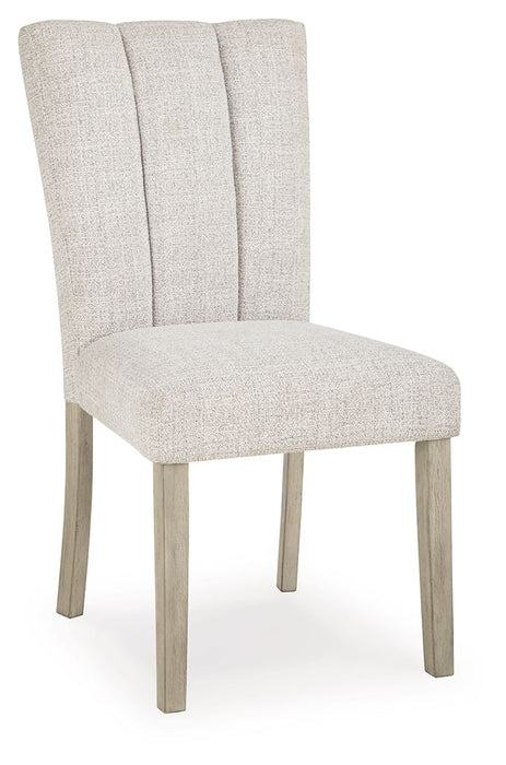 Larawyn - Dining Upholstered Side Chair (Set of 2) - Bisque - Tallahassee Discount Furniture (FL)