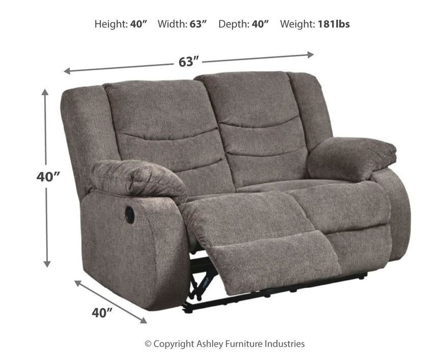 Tulen - Reclining Loveseat - Tallahassee Discount Furniture (FL)