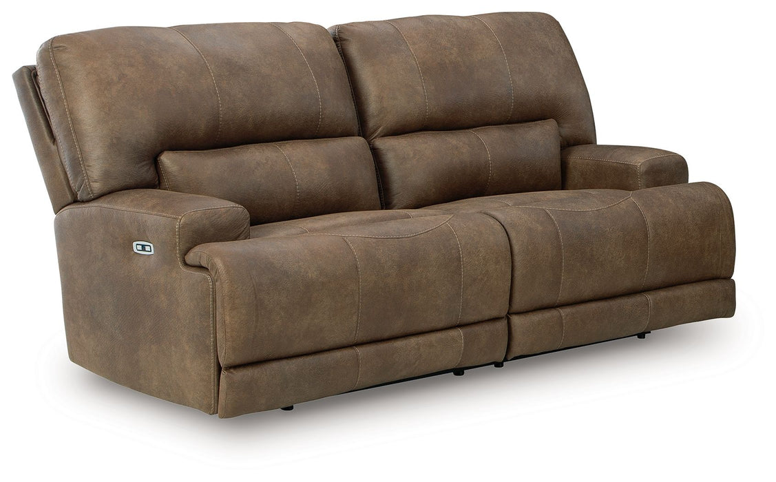 Beckley Place - Earth - 2 Seat Power Reclining Sofa With Adjustable Headrest - Tallahassee Discount Furniture (FL)