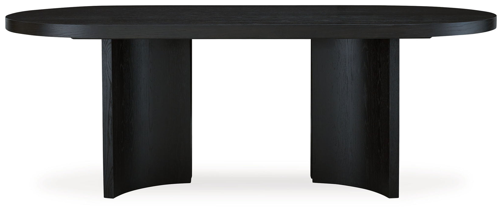 Rowanbeck - Black - Oval Dining Room Table - Tallahassee Discount Furniture (FL)