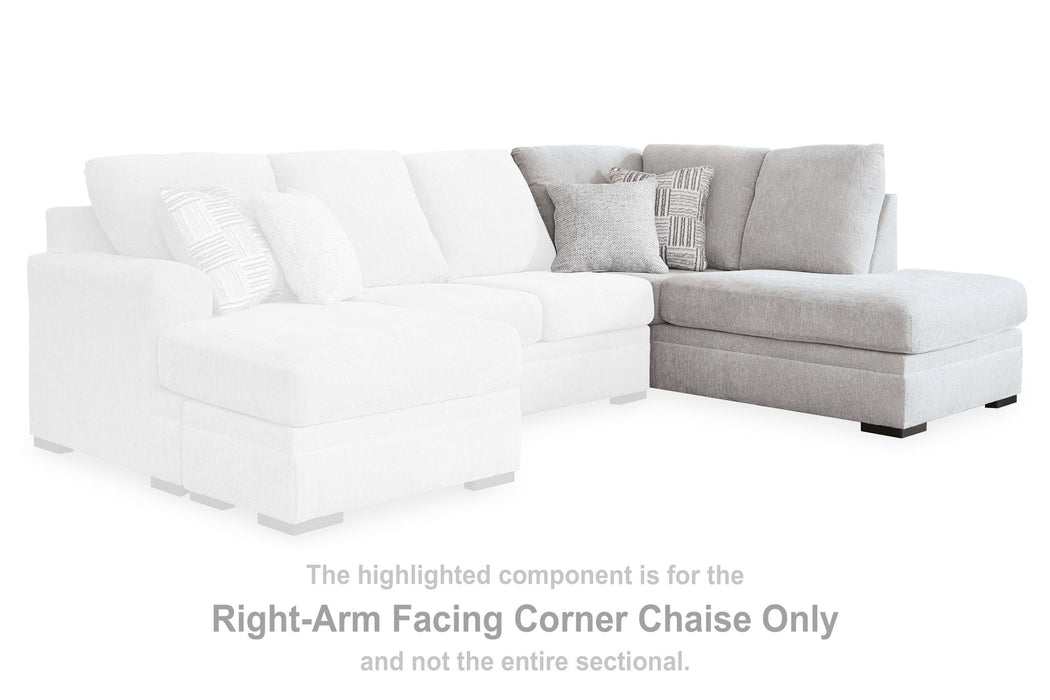 Gabyleigh - Nickel - Raf Corner Chaise - Tallahassee Discount Furniture (FL)