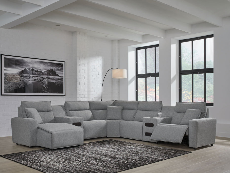 ModMax II - Salt And Pepper - Reclining Sectional - Tallahassee Discount Furniture (FL)