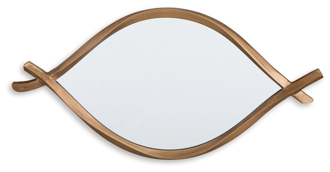 Bartner - Antique Gold Finish - Accent Mirror - Tallahassee Discount Furniture (FL)