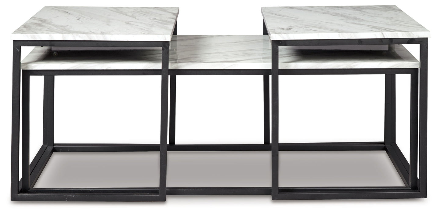 Donnesta - Occasional Table Set (Set of 3) - Gray / Black - Tallahassee Discount Furniture (FL)