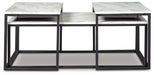 Donnesta - Occasional Table Set (Set of 3) - Gray / Black - Tallahassee Discount Furniture (FL)