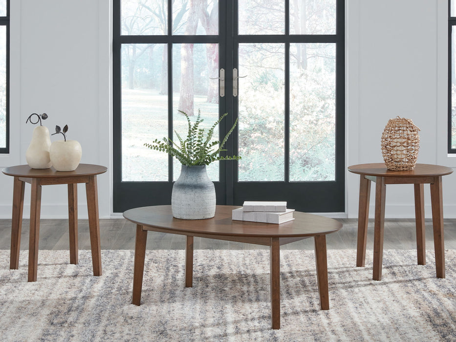 Gordonay - Brown - Occasional Table Set (Set of 3) - Tallahassee Discount Furniture (FL)
