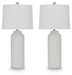 Vauville - Poly Table Lamp (Set of 2) - White - Tallahassee Discount Furniture (FL)