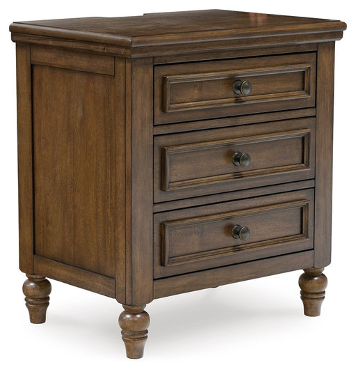 Sturlayne - Brown - Three Drawer Night Stand - Tallahassee Discount Furniture (FL)