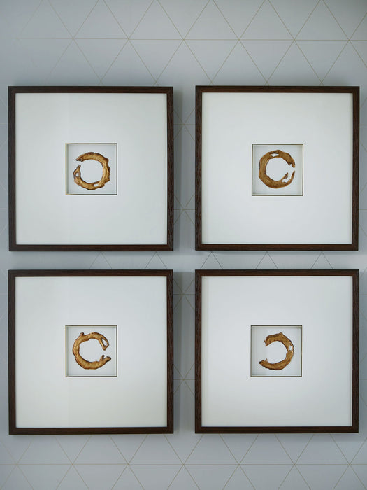 Dallbourne - White / Gold Finish - Wall Art Set (Set of 4) - Tallahassee Discount Furniture (FL)