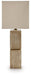 Laddner - Poly Table Lamp - Beige - Tallahassee Discount Furniture (FL)