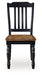 Clorazi - Dining Room Side Chair (Set of 2) - Black / Brown - Tallahassee Discount Furniture (FL)