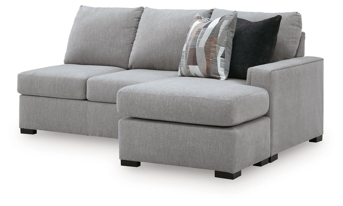 Lakepoint - RAF Sofa Chaise - Nickel - Tallahassee Discount Furniture (FL)
